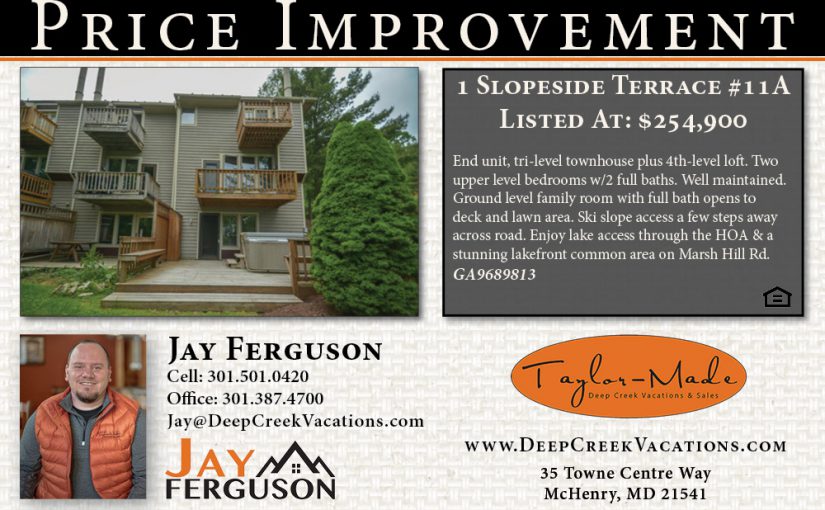 PRICE IMPROVEMENT- 1 Slopeside Terrace #11A